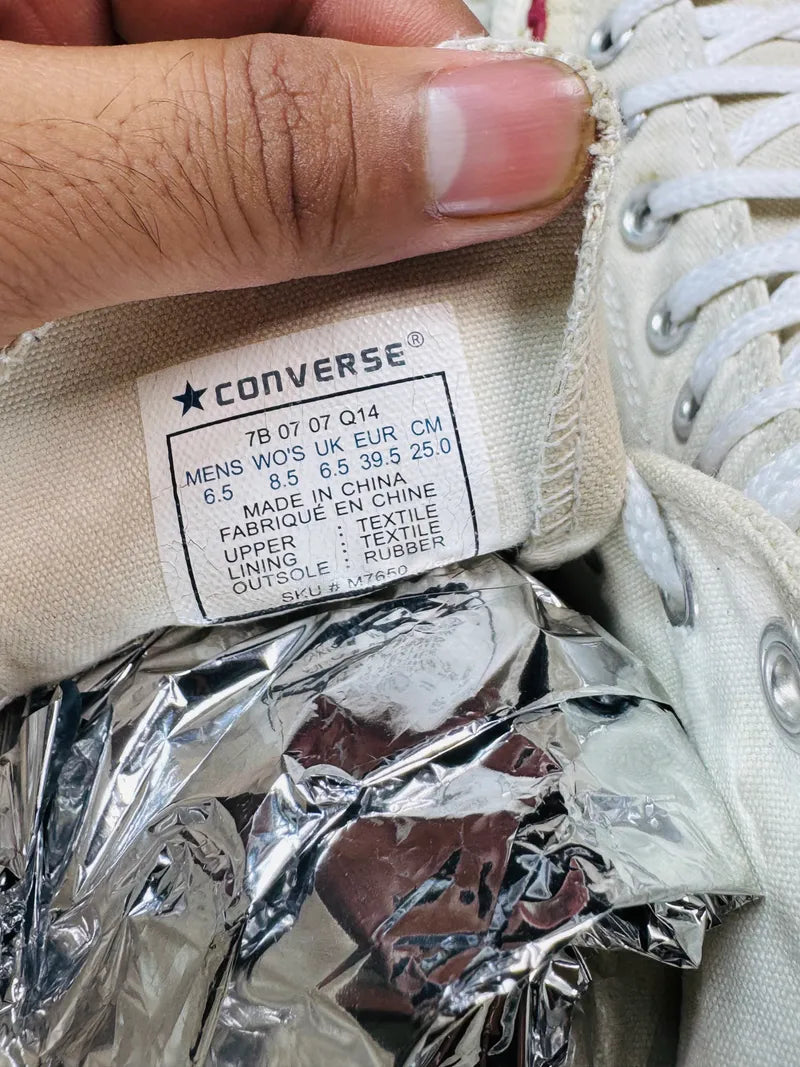 Chuck Taylor | White & Red Blue strips | Hi Top | Converse