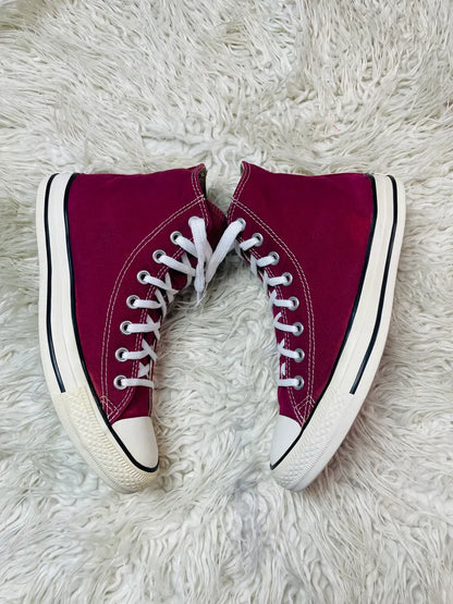 Chuck Taylor | Mahroon & White | High top| Converse