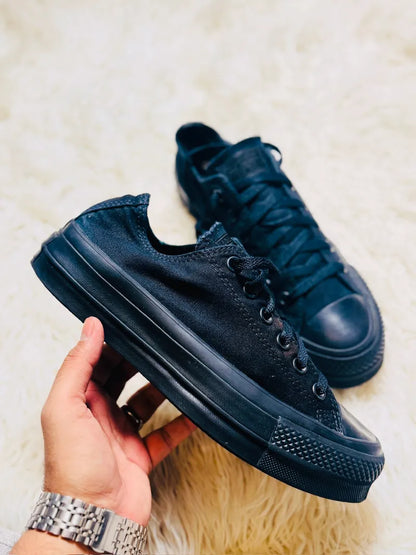 Converse High Heels All Black