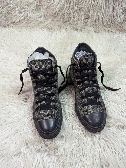 Chuck Taylor | Textured Tweed | Black & Grey | High top| Converse