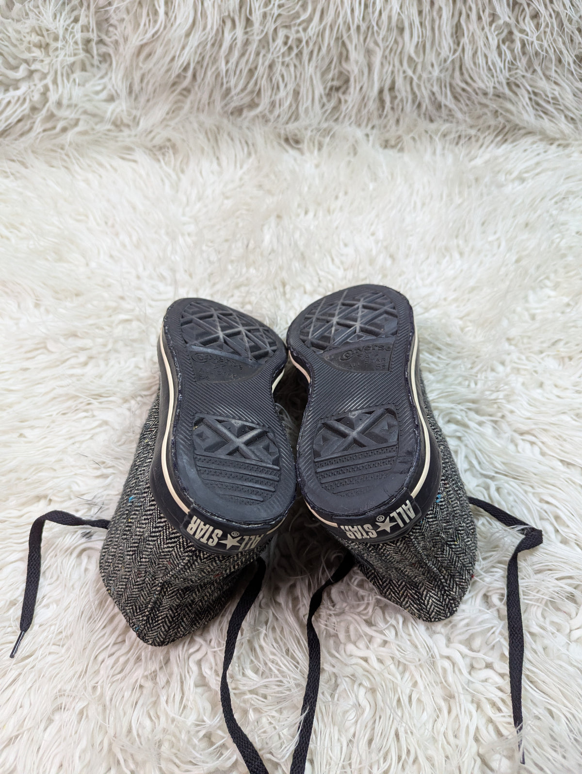 Chuck Taylor | Textured Tweed | Black & Grey | High top| Converse