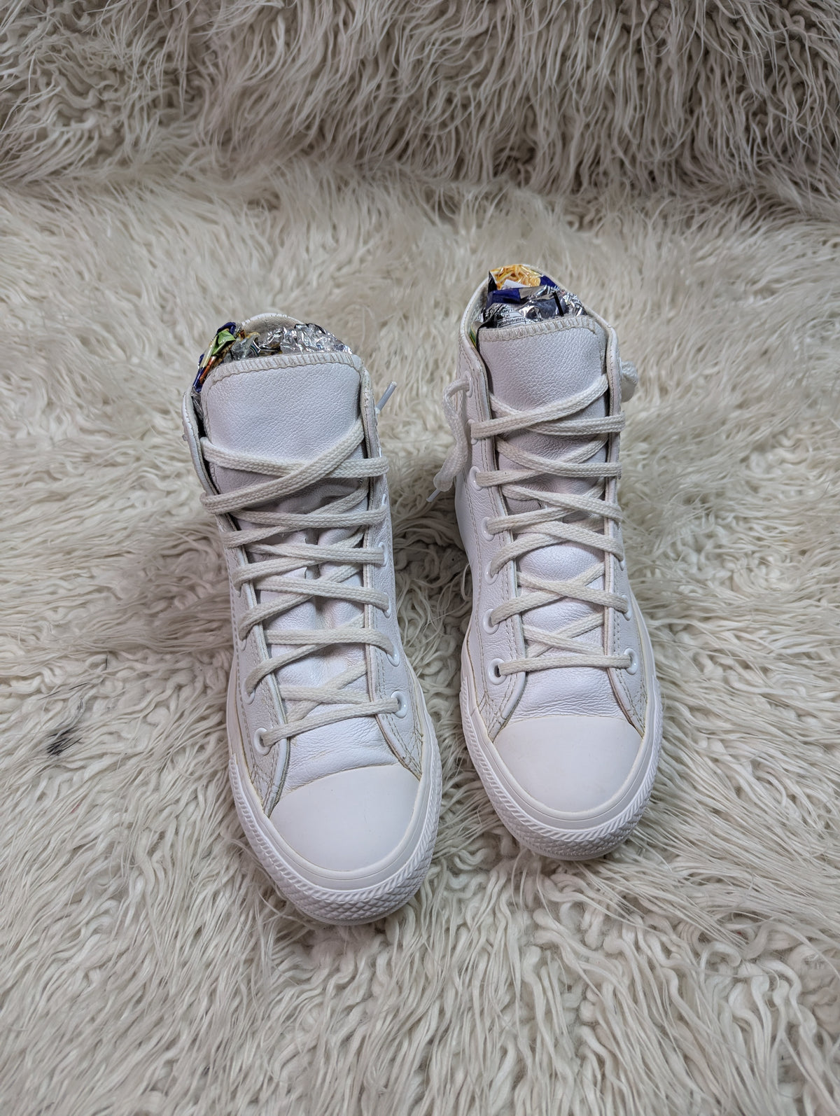 Chuck Taylor |  White | Leather | High top| Converse