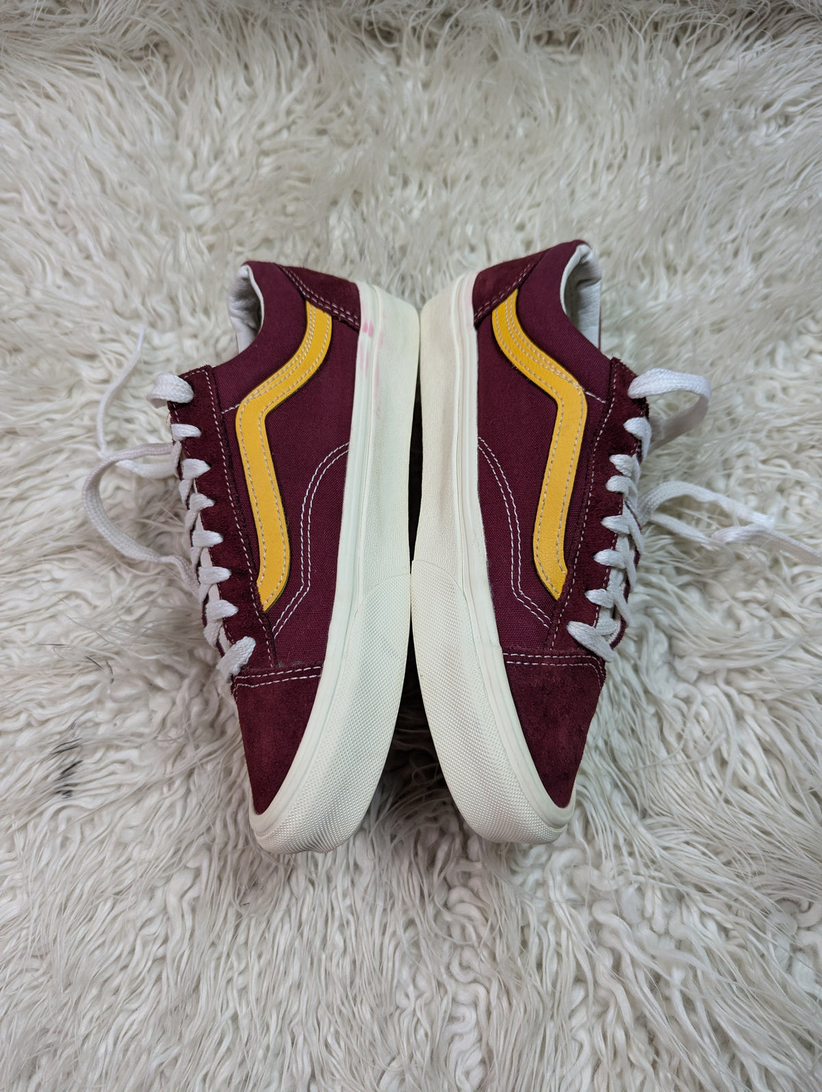 Vans | Marhoon,Yellow & White | Lo Top | Old Skool