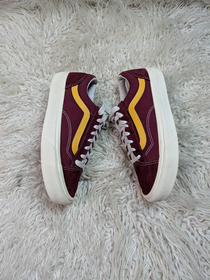 Vans | Marhoon,Yellow & White | Lo Top | Old Skool