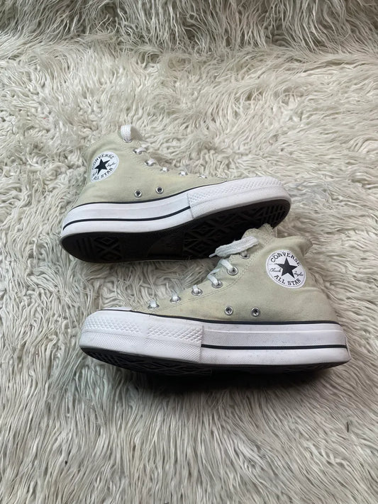 Chuck Taylor | Cream & White | High top| Converse | Platforms