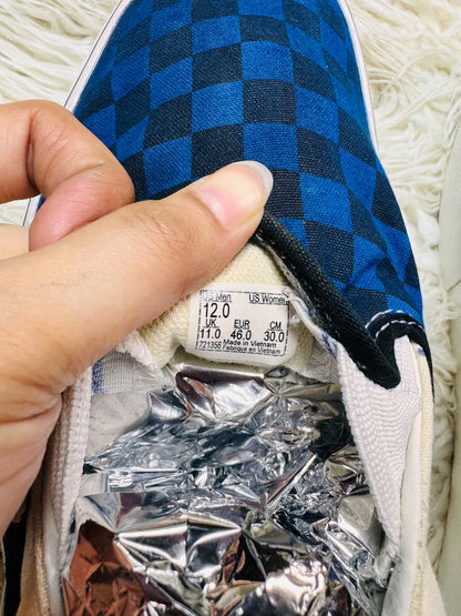 Vans | Slippers | Checkers High Sole Blue