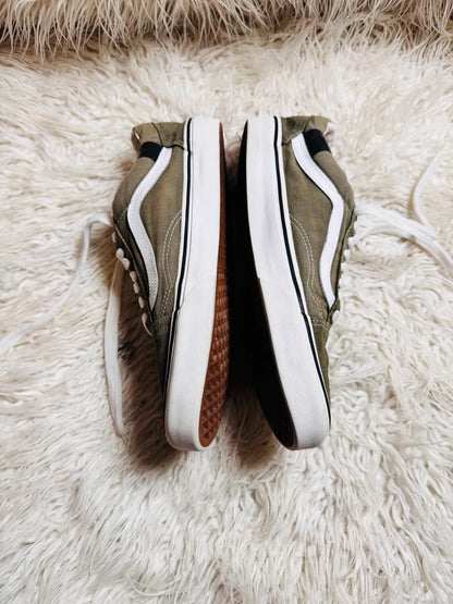Vans | Green & White | Lo Top | Old Skool