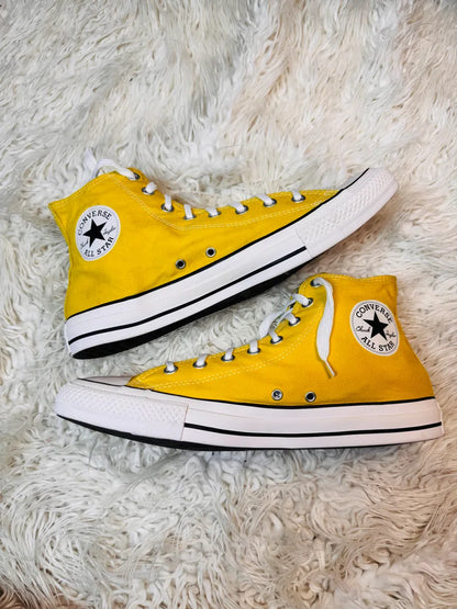 Converse All Star Hi Top Yellow 🤍💛