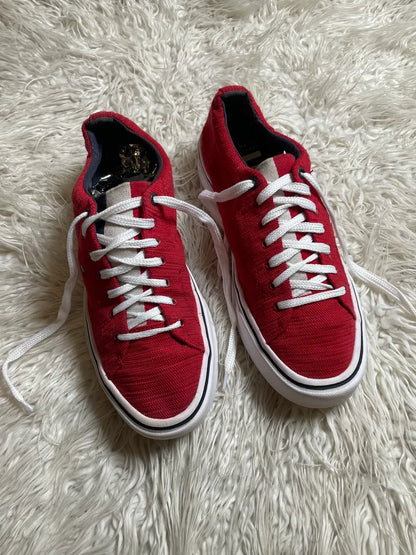 Tommy Hilfiger Red Knit Sneakers