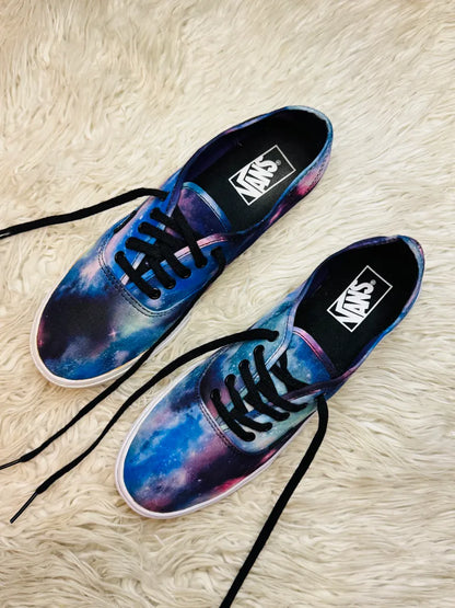VANS Cosmic Galaxy Space Sneakers Lace Up Shoes