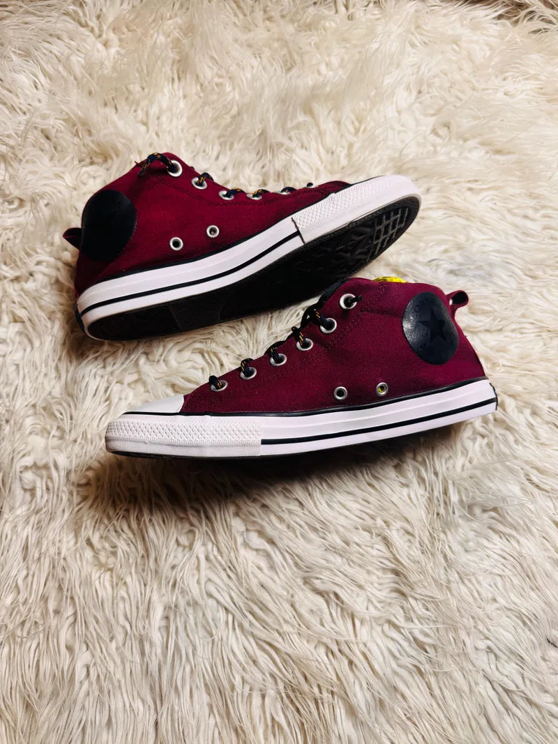 Chuck Taylor | Maroon & White | High top| Converse | Padded