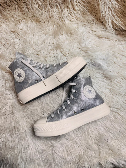 Converse Chuck Taylor All Star Lift Platform Glitter Shoes