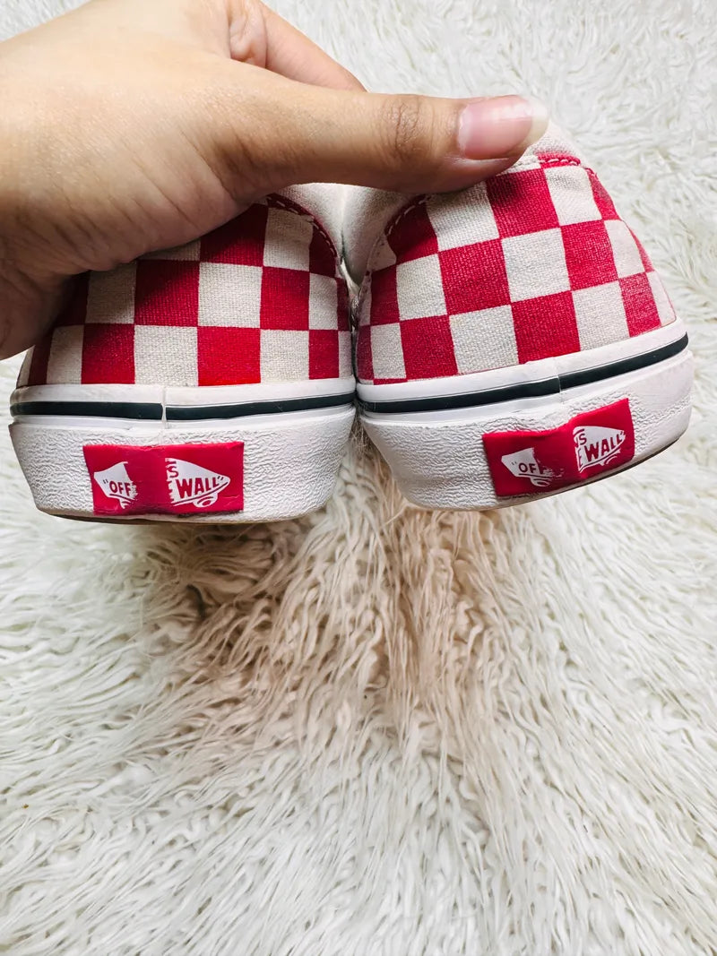 Vans | Slippers | Checkers Red