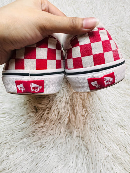 Vans | Slippers | Checkers Red