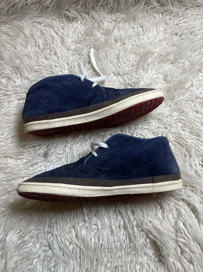 Navy Blue suede chukka sneakers