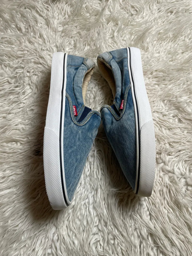 Levi's blue denim slip-on casual shoes