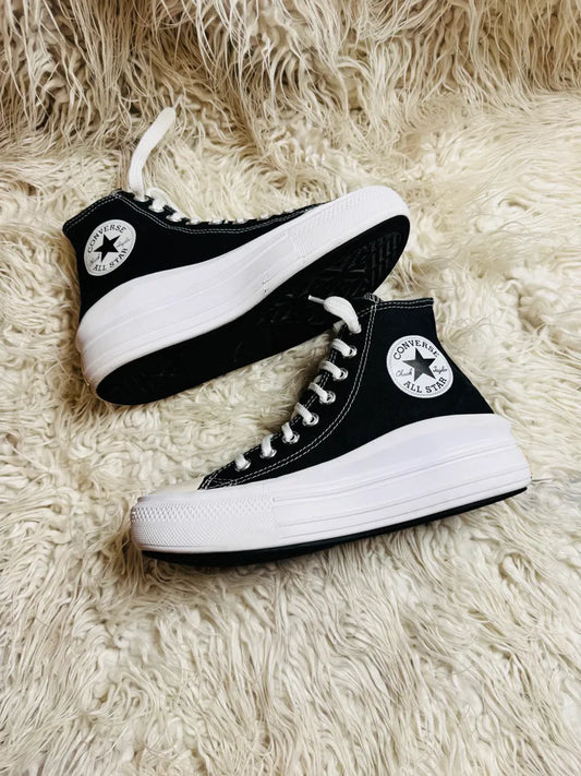Chuck Taylor | Black & White | High top| Converse | Platforms