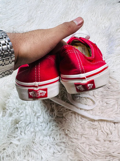 Vans Authentic | Red & White | Lo Top
