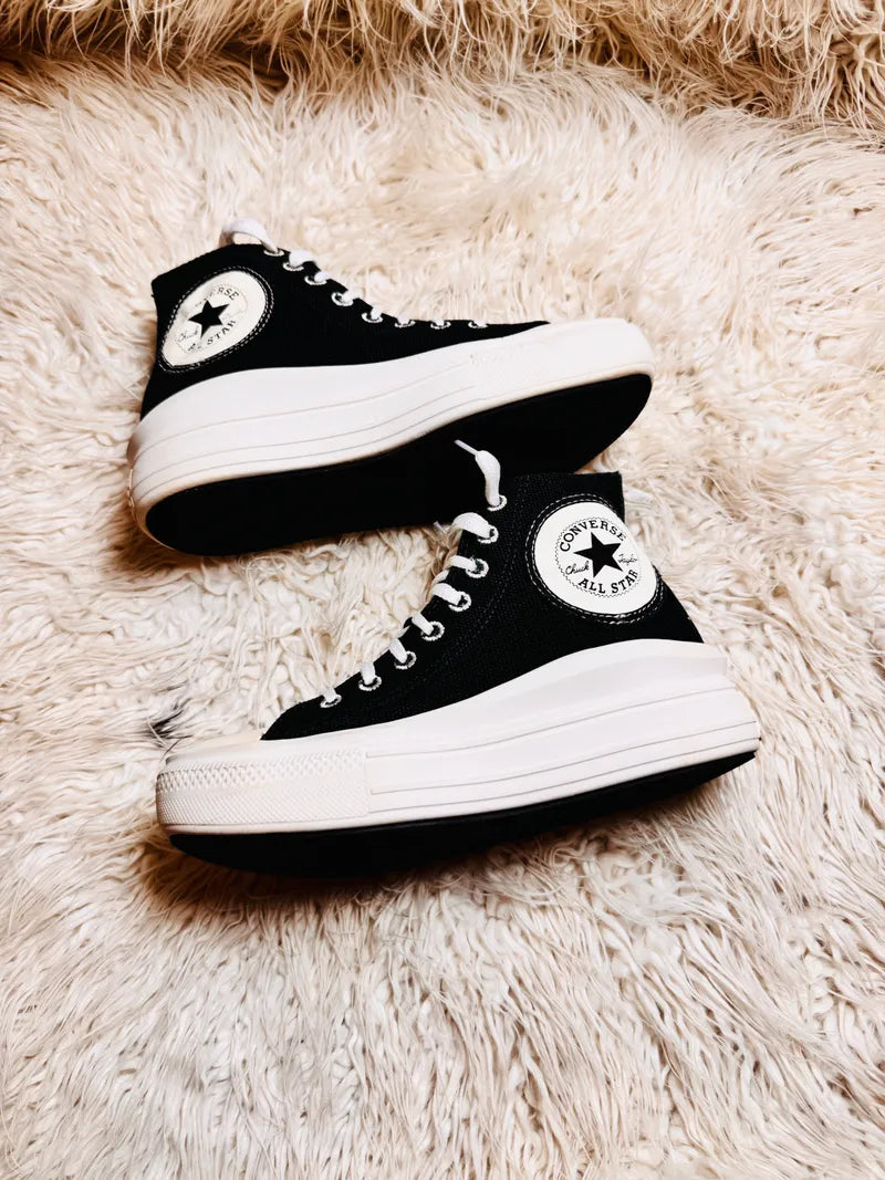 Chuck Taylor | Black & White | High top| Converse | Platforms
