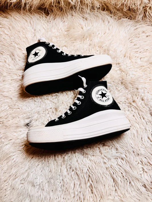 Chuck Taylor | Black & White | High top| Converse | Platforms