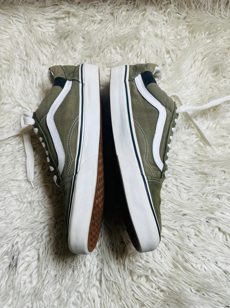 Vans | Olive Green & White | Lo Top | Old Skool