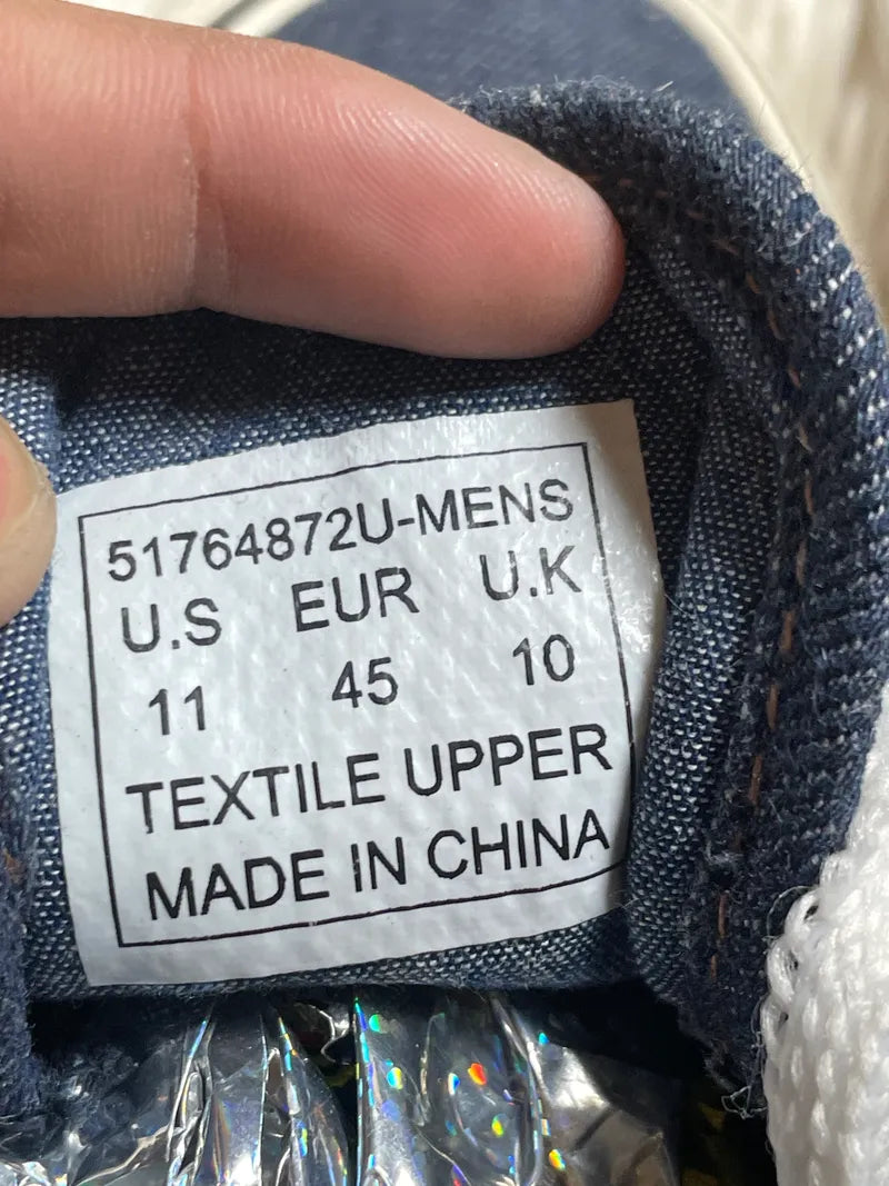 Levi's blue denim low-top sneakers