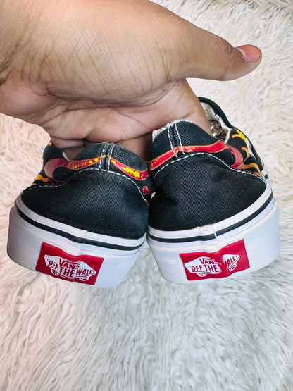 Vans Black & White | Hell Fire | Slip Ons
