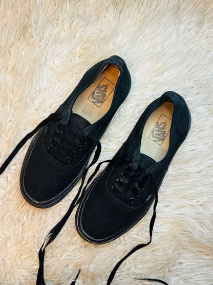 Vans Authentic Black on Feet