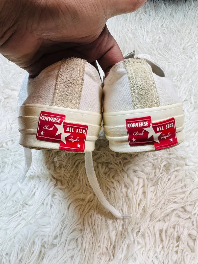 All Star Ox 70s Trainers White Egret Uni Red Rivalry