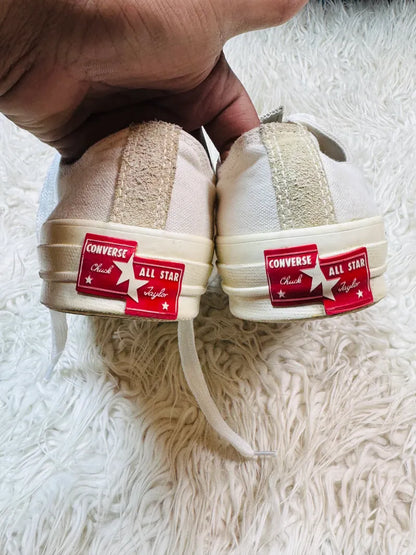 All Star Ox 70s Trainers White Egret Uni Red Rivalry