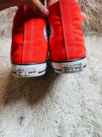 Chuck Taylor | Orange & White | High top| Converse