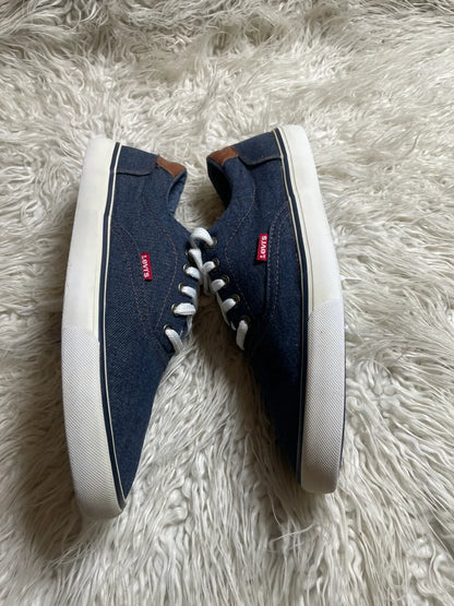 Levi's blue denim low-top sneakers