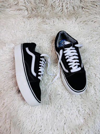 Vans | Black & White | Thick Sole | Old Skool
