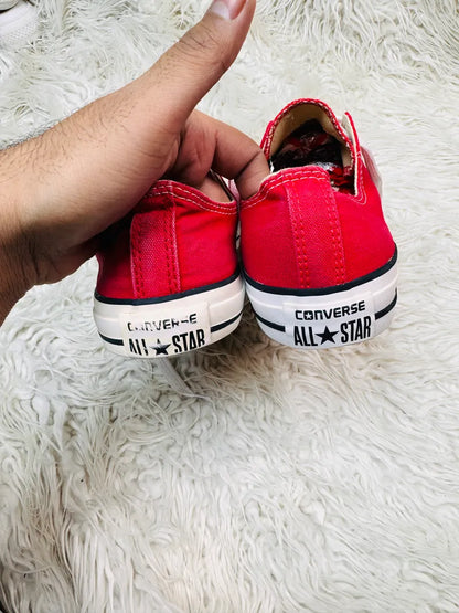 Converse All Star Hi lo top red sneakers