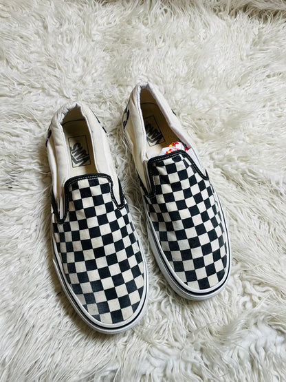 Vans Check Board 🤍🩶 Slip Ons