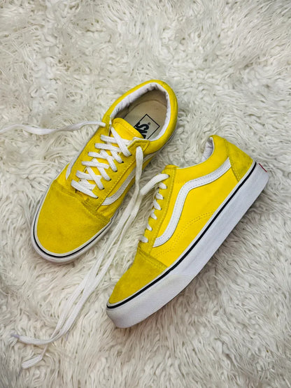 Vans Old Skool Yellow White Skate Shoes