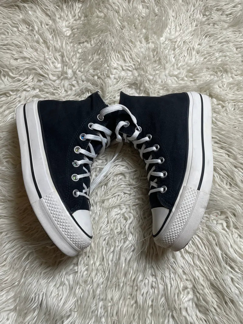 Chuck Taylor | Black & White | High top| Converse | Platforms