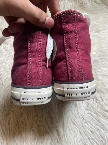 Chuck Taylor | Maroon & White | High top| Converse