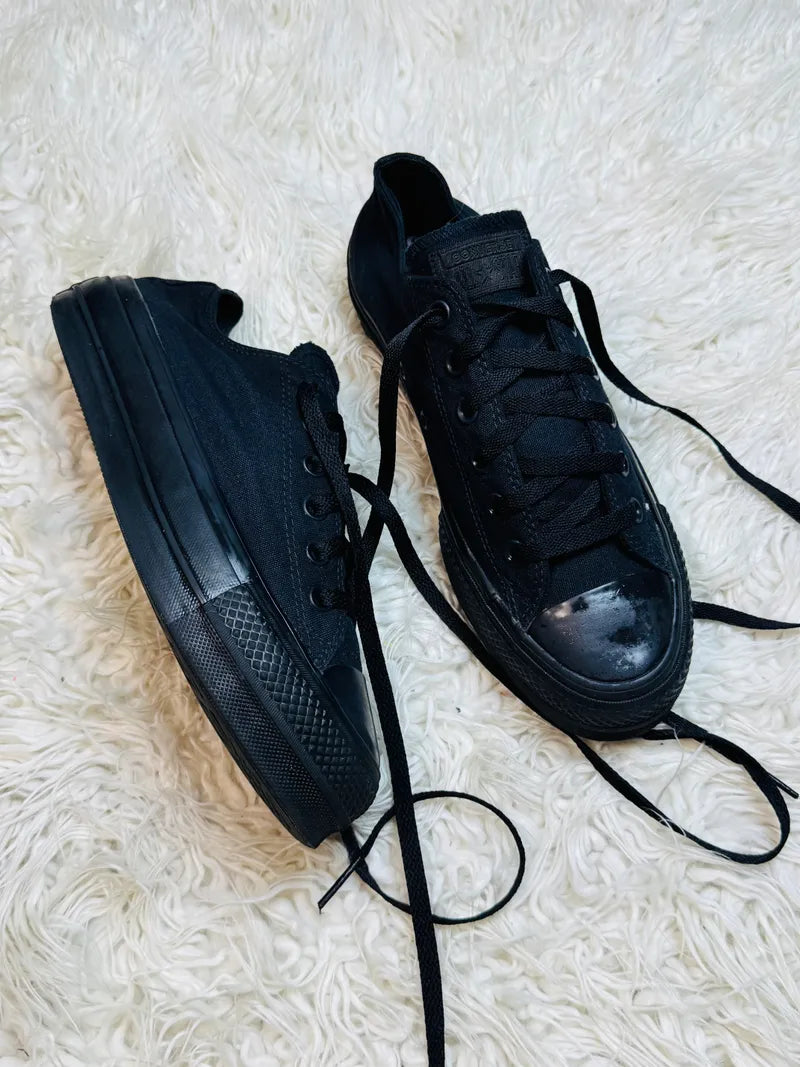 Converse Black High Heels