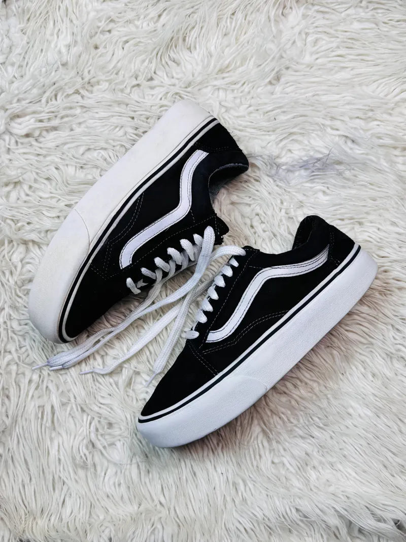 Vans | High Heels | Black & White | Old Skool
