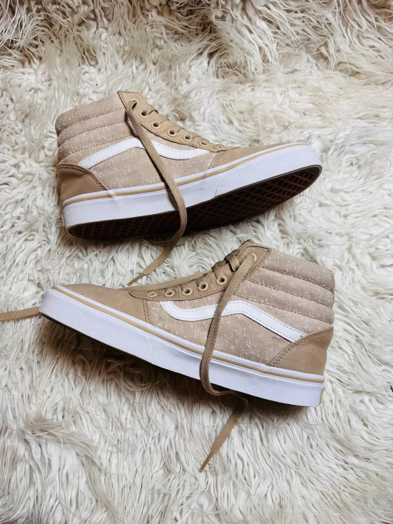 Vans | Brown & White | Hi Top | Old Skool