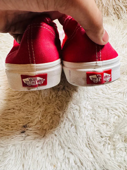 Vans Authentic | Red & White | Lo Top