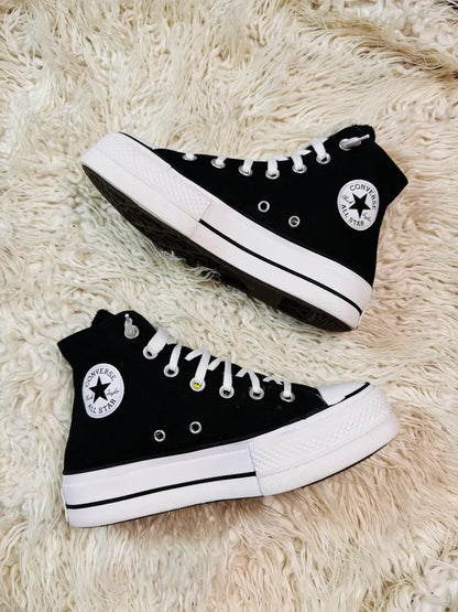 Chuck Taylor | Black & White | High top| Converse | Platforms