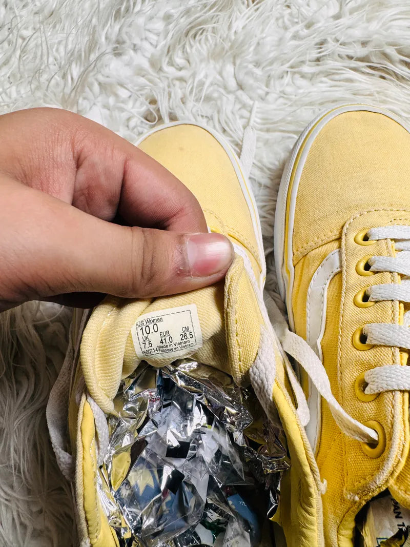 Vans | yellow & White | Lo Top | Old Skool