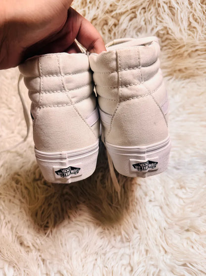 Vans | White High Heels | Hi Top | Old Skool
