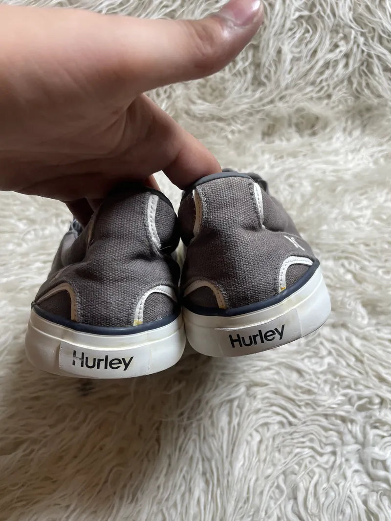 Hurley Arlo | gray canvas slip-on sneakers
