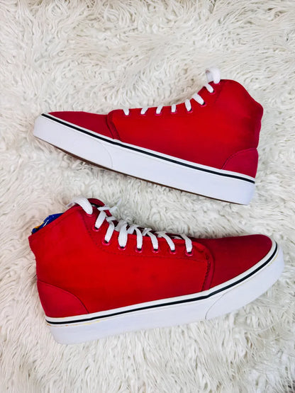 Vans | Red & White | High Top