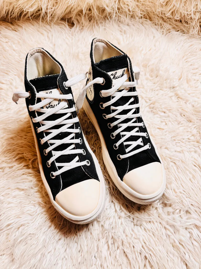 Chuck Taylor | Black & White | High top| Converse | Platforms