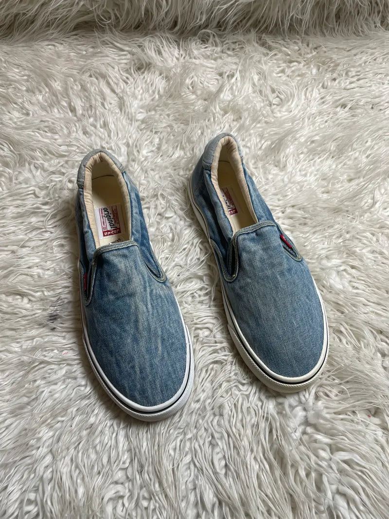 Levi's blue denim slip-on casual shoes