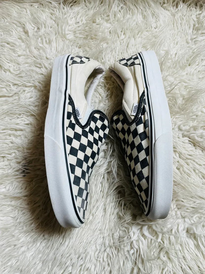 Vans Check Board 🤍🩶 Slip Ons
